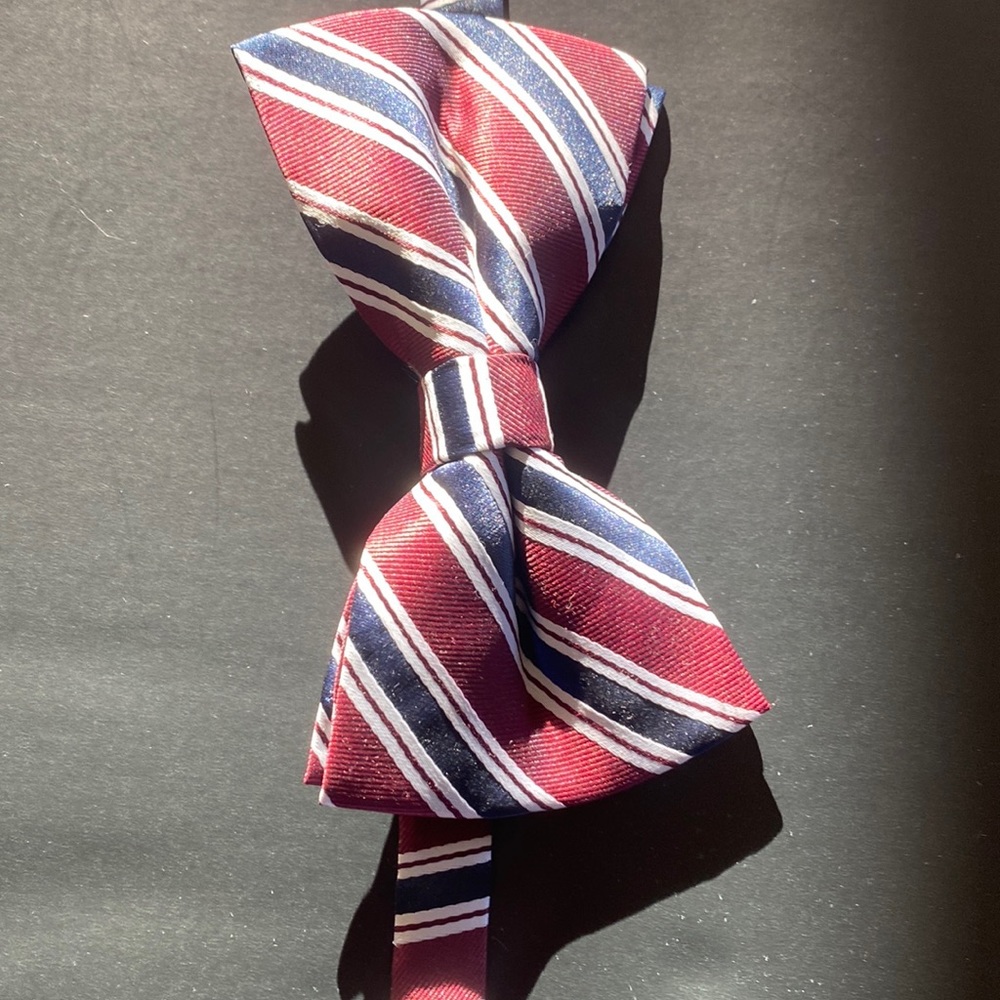 Men’s Striped Bow Tie with fastener